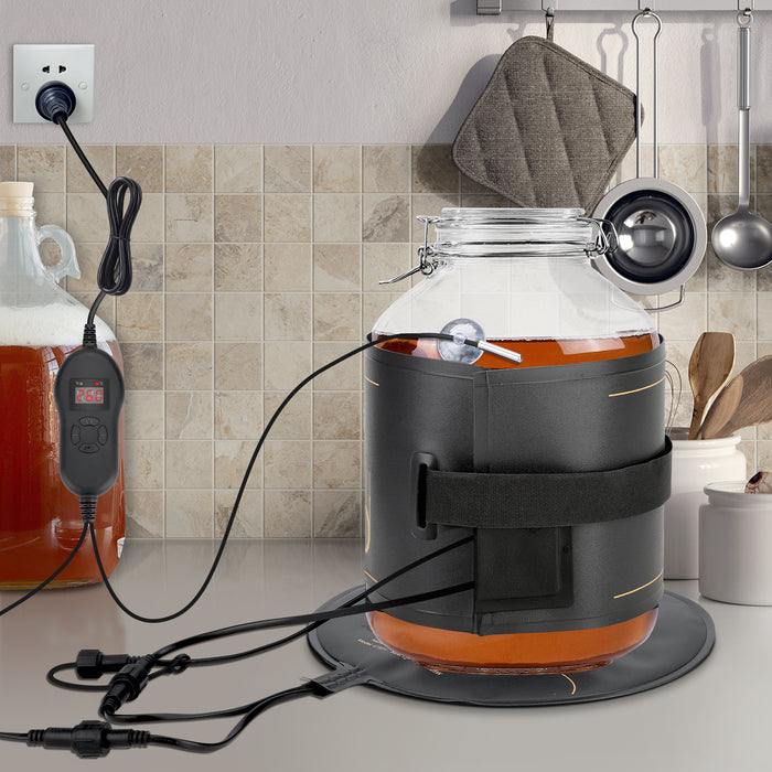 INKBIRDPLUS 2-in-1 Heat Mat Combo Daisy Chain Heating Mats with Temperature Controller