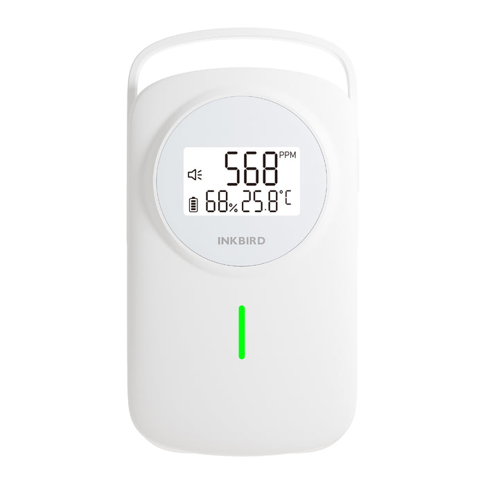 INKBIRD 3-IN-1 CO2 Detector IAM-O2 Air Quality Monitor CO2 Temp Humidity