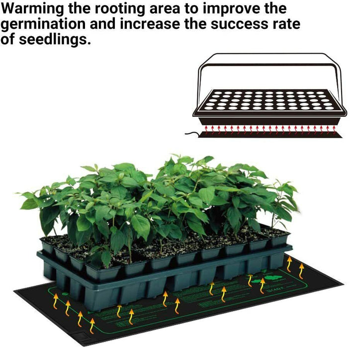 21W Seedling Heating Mat Seed Pad Germination Starter Sprout Plant 240V AU Plug