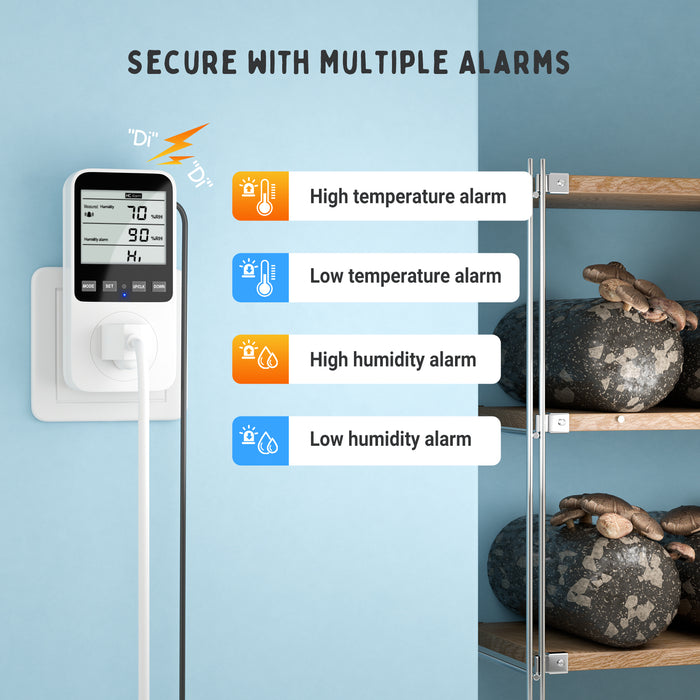 INKBIRDPLUS Temperature and Humidity Controller Heating Cooling Thermostat