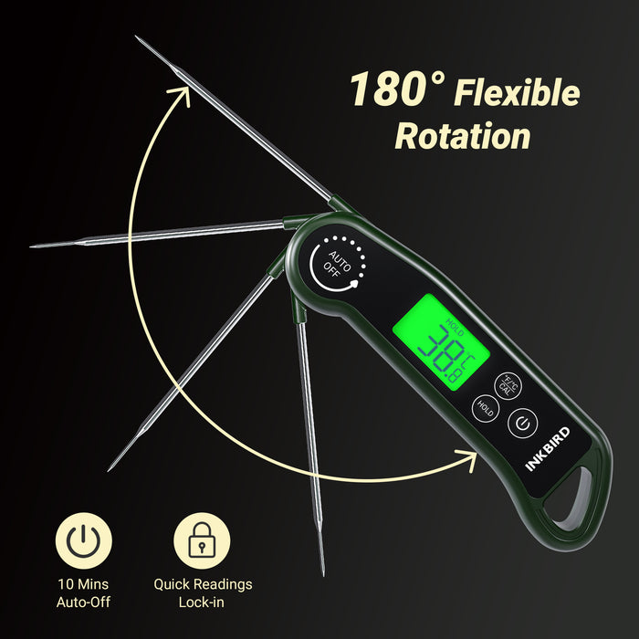 INKBIRD RHT-11K Instant Read Meat Thermometer 0.5 Sec Fast Reading IP65 Waterproof
