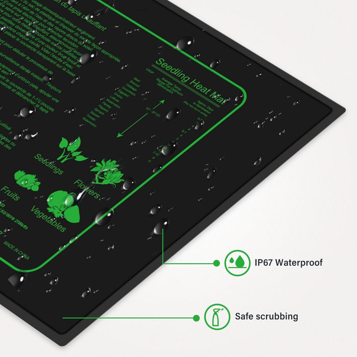 21W Seedling Heating Mat Seed Pad Germination Starter Sprout Plant 240V AU Plug