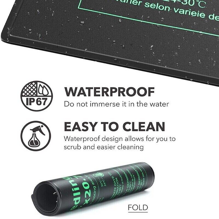 21W Seedling Heating Mat Seed Pad Germination Starter Sprout Plant 240V AU Plug