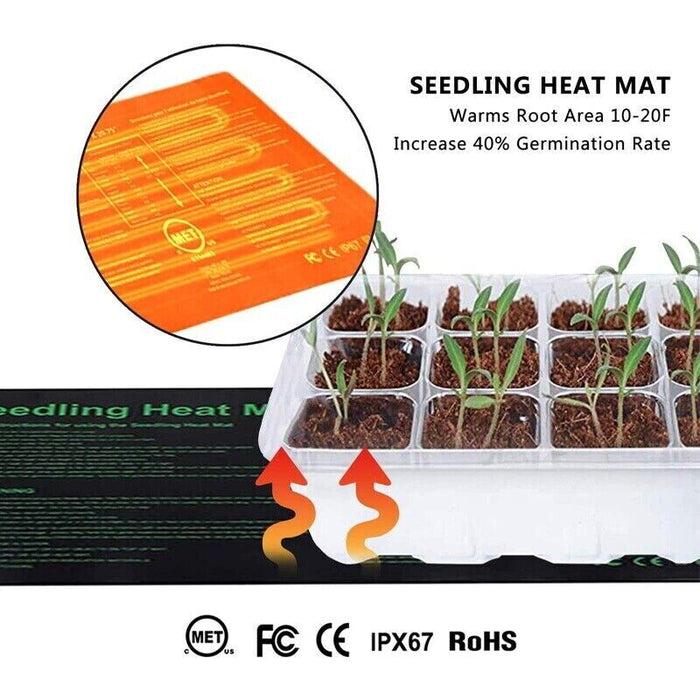 21W Seedling Heating Mat Seed Pad Germination Starter Sprout Plant 240V AU Plug