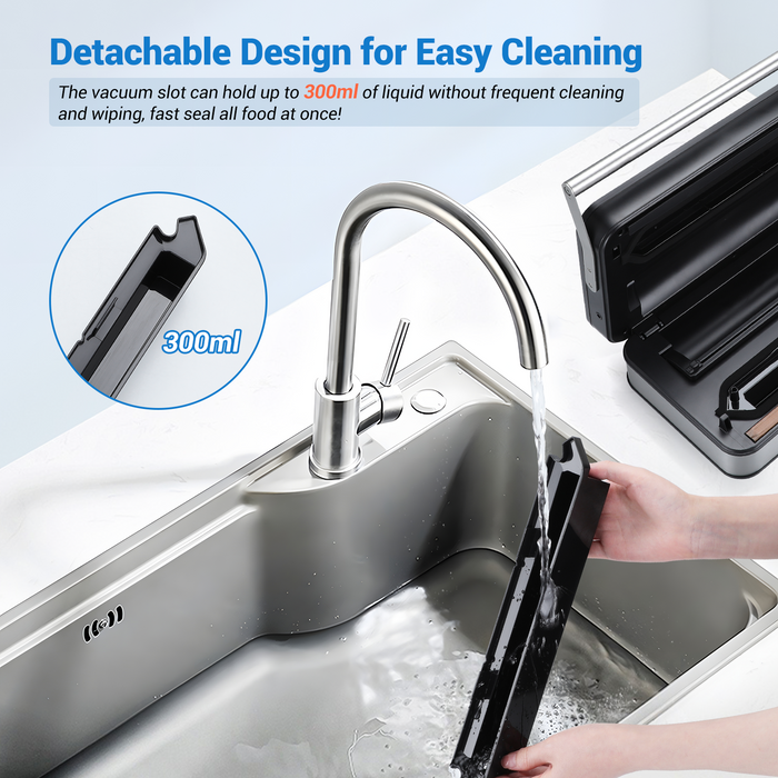 INKBIRD INK-VS04 Home Food Vacuum Sealer Machine with Starter Kit with Overheat Protection, Dry/Moist/Liquid Mode