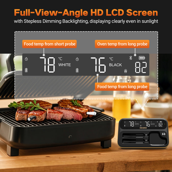 INKBIRD Wireless BBQ Thermometer INT-12-BW  Low n Slow Basics