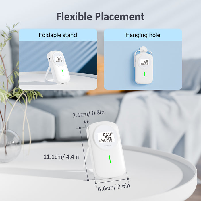INKBIRD 3-IN-1 CO2 Detector IAM-O2 Air Quality Monitor CO2 Temp Humidity