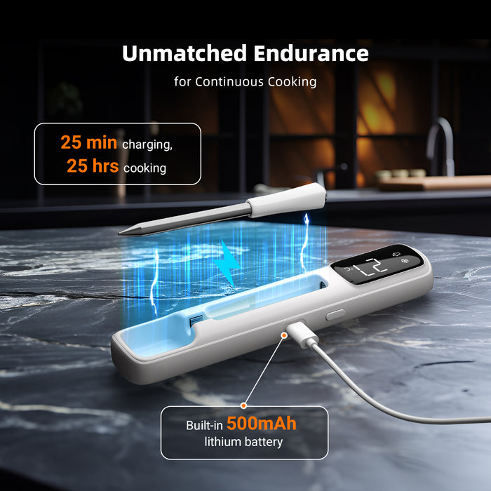 INKBIRD INT-11I-B Mini Wireless Meat Thermometer Bluetooth 305m Connection IP67 Waterproof