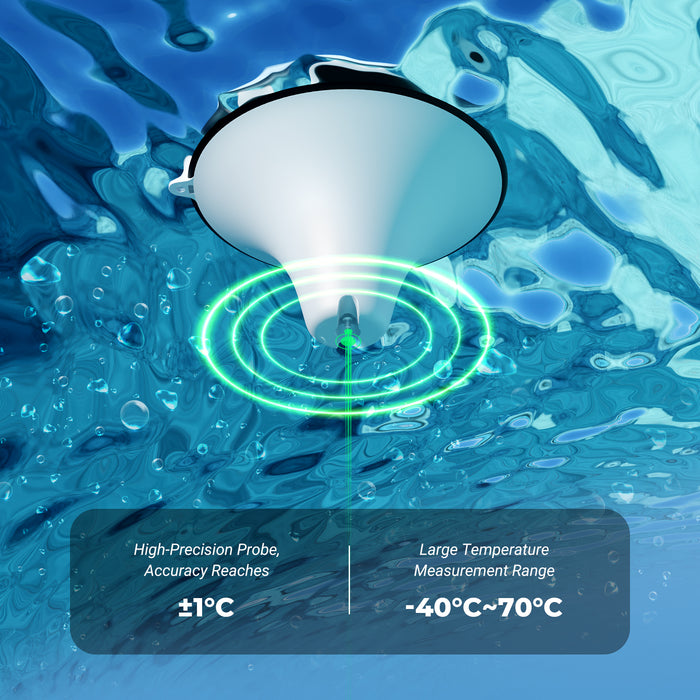 INKBIRD IBS-P05R Solar Powered Wireless Pool Thermometer with Ambient Light IP68 Waterproof