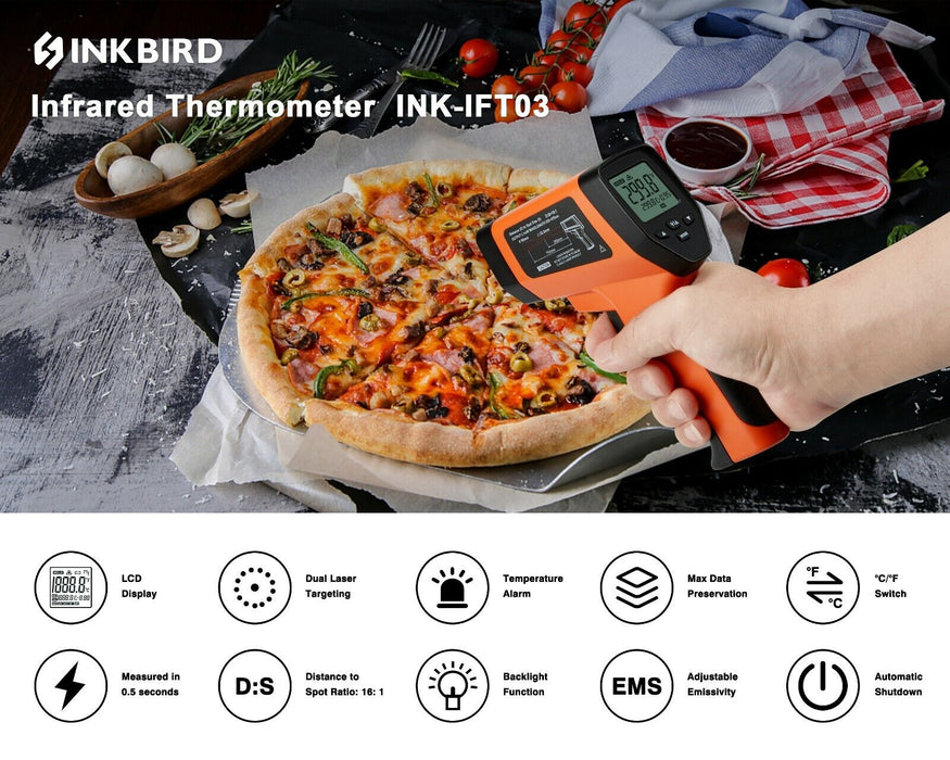 Infrared Thermometer Temperature Gun INK-IFT03