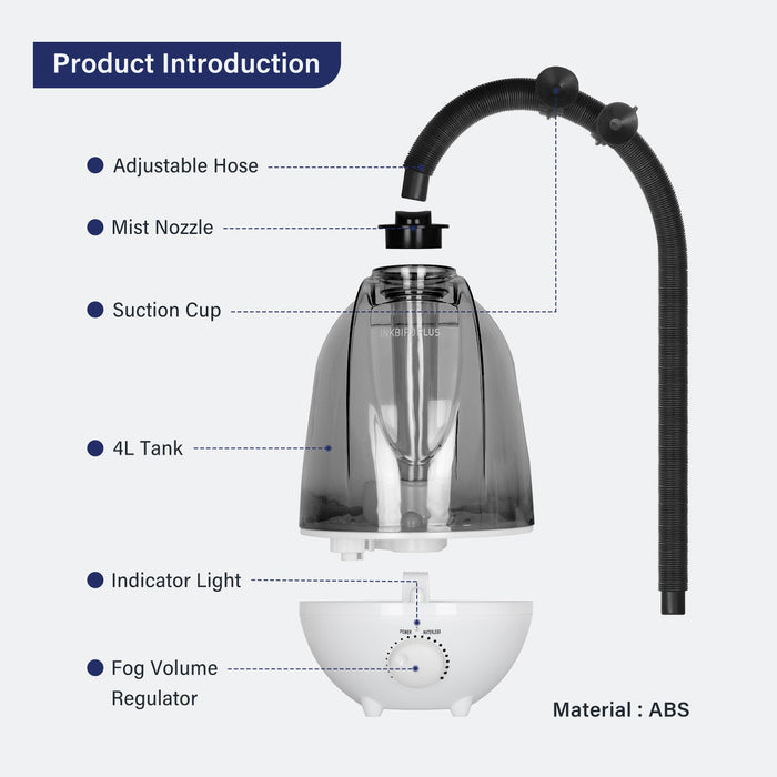 INKBIRD Pet Supplies Reptile Humidifier, 4 Liter Dry Burning-Resistant Fogger