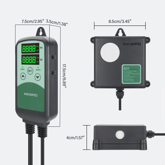 CO₂ Controller ICC-500T With S01 Sensor
