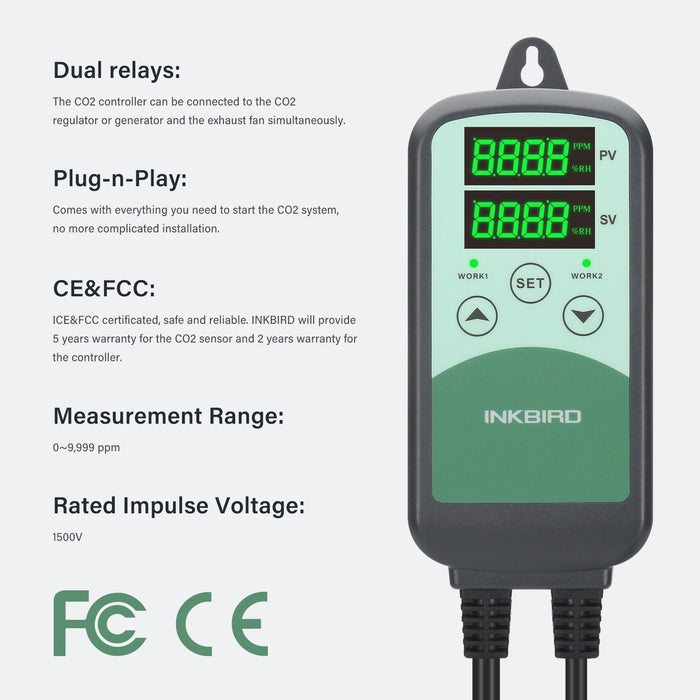 CO₂ Controller ICC-500T With S01 Sensor