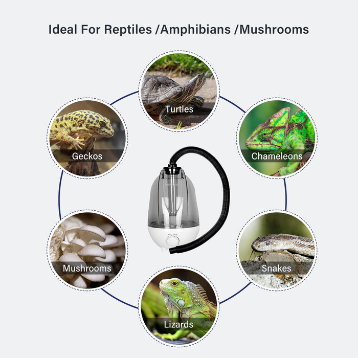 INKBIRD Pet Supplies Reptile Humidifier, 4 Liter Dry Burning-Resistant Fogger