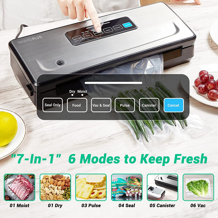 INKBIRD Auto Food Vacuum Sealer Machine INK-VS02  Built-in Cutter