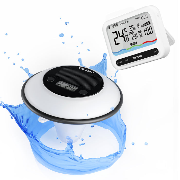 INKBIRD IBS-P05-W Solar Powered Pool Thermometer with 5G WiFi Gateway