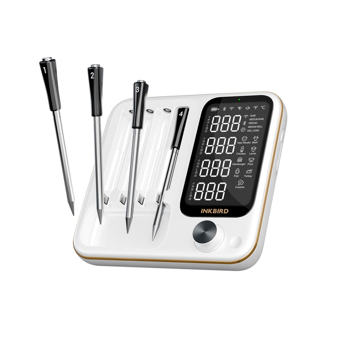INKBIRD Wi-Fi Bluetooth Wirefree BBQ Thermometer INT-14I-BW