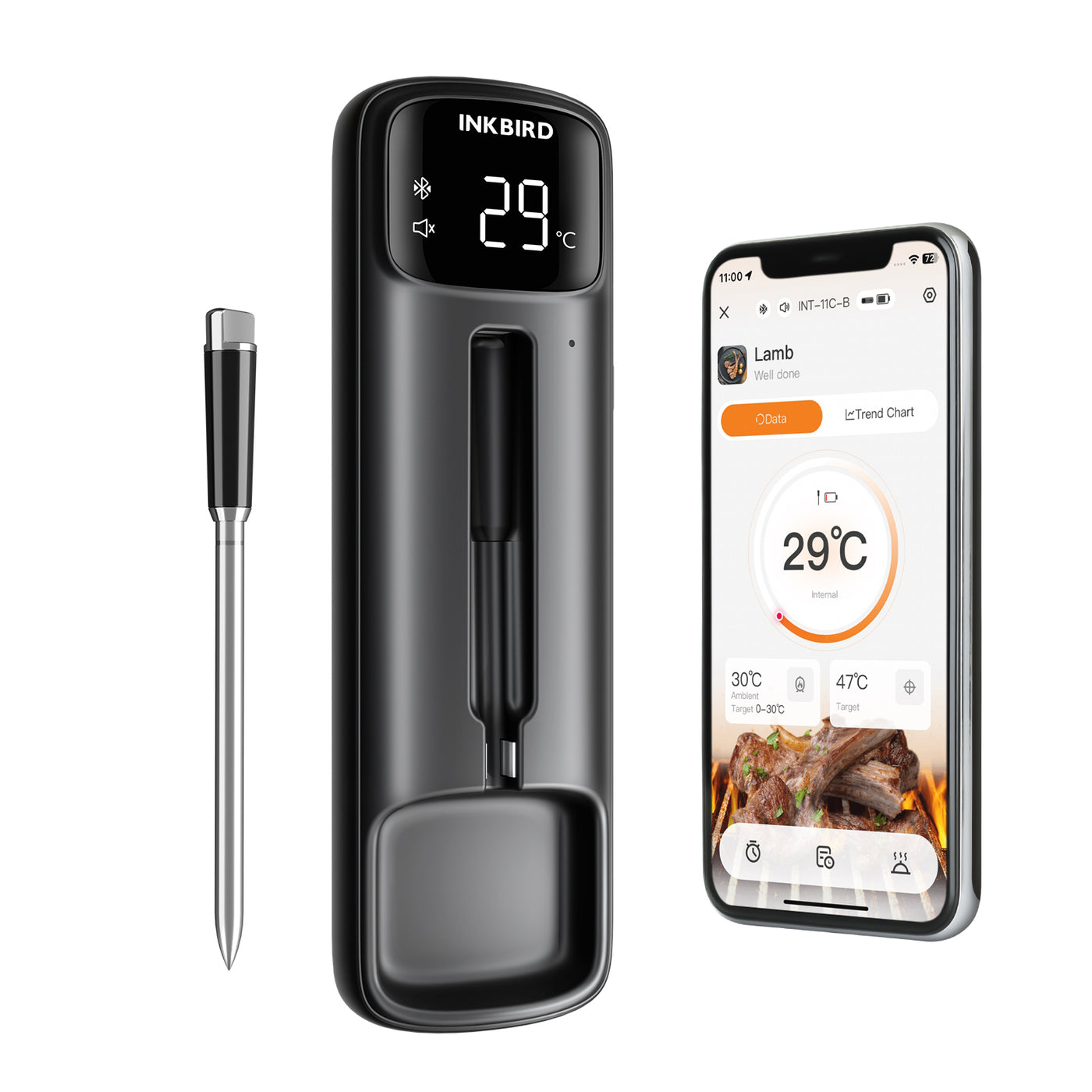 INKBIRD INT-11C-B Wireless Dual-Sensor Meat Thermometer — INKBIRD AUSTRALIA