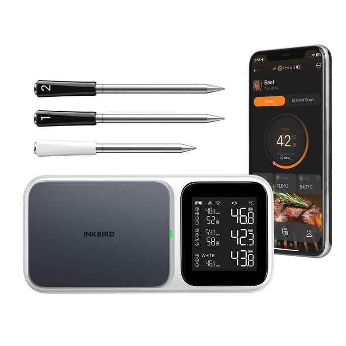 INKBIRD Wifi Bluetooth Wireless BBQ Thermometer INT-33I-BW