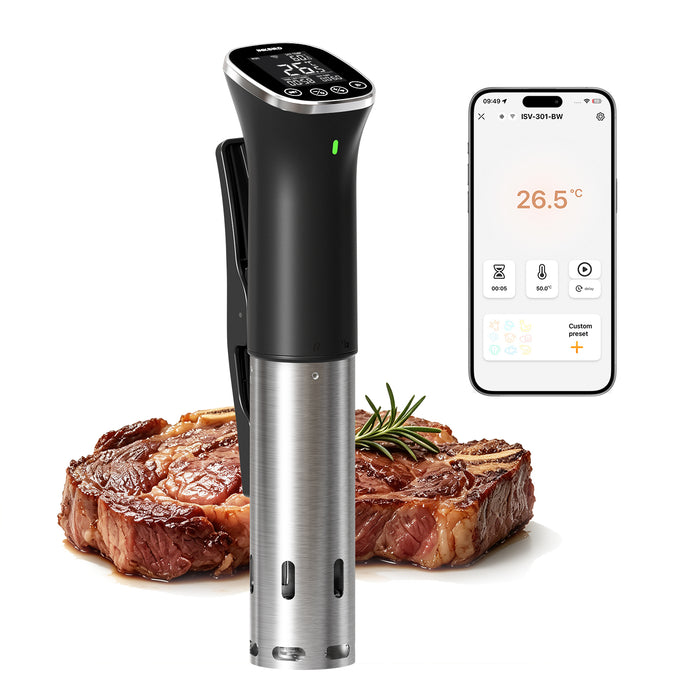 INKBIRD 5G/2.4G WiFi Bluetooth Smart Sous Vide Machine Slow Cooker ISV-301W IPX7 Waterproof