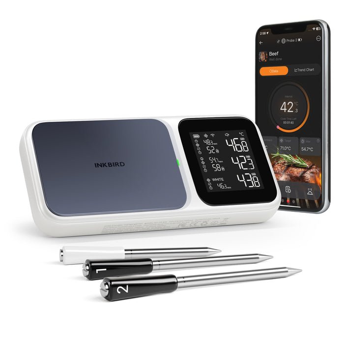 INKBIRD Wifi Bluetooth Wireless BBQ Thermometer INT-33I-BW