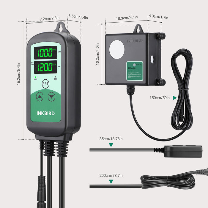 INKBIRD ICC-510 CO2 Controller for CO2 Generator and Ventilation Fan