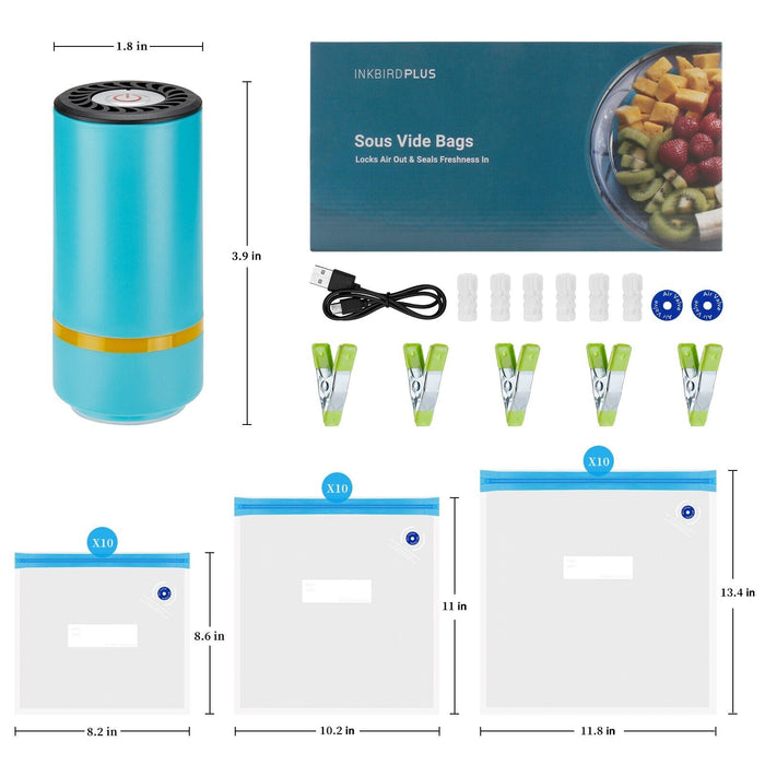 Electric Vacuum Bags for Sous vide Food Storage Saver Kitchen