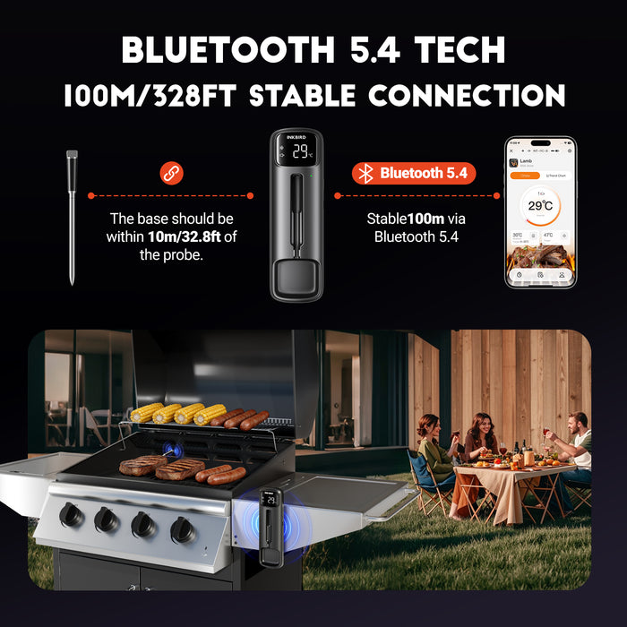 INKBIRD INT-11C-B Wireless Dual-Sensor Meat Thermometer