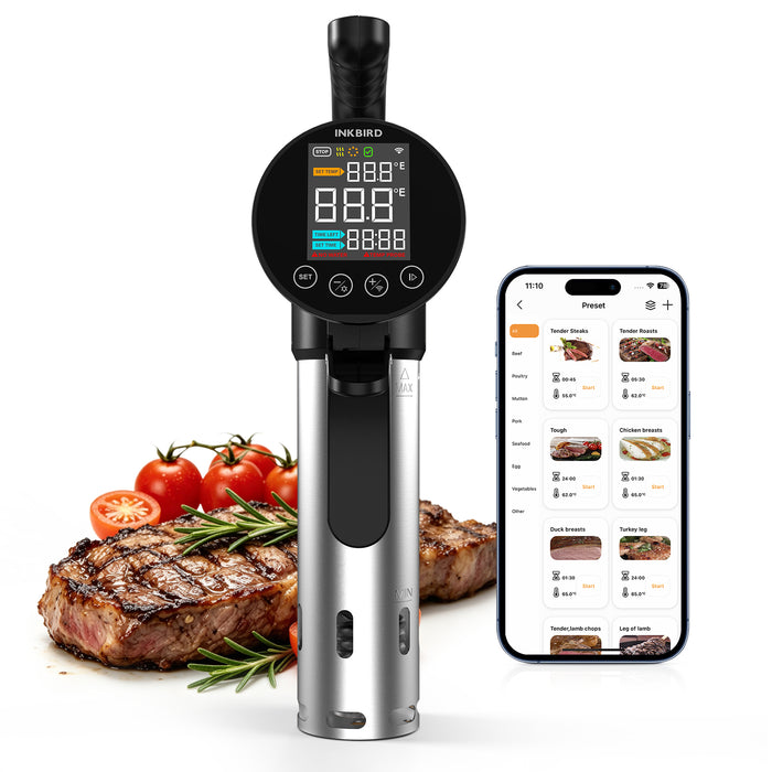 INKBIRD SSV-102-W WiFi Sous Vide Cooker 1000W Sous Vide Machine with 3D Water Circulation