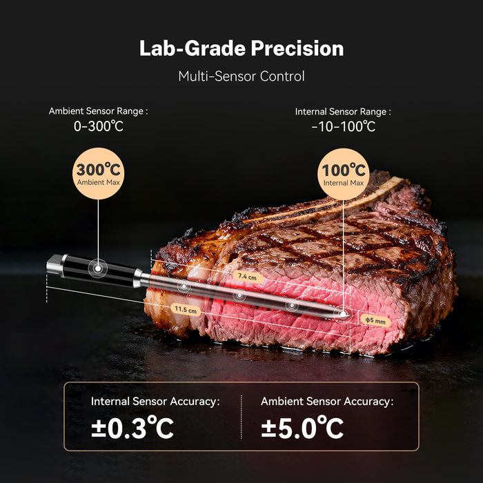 INKBIRD INT-31-BW Wifi Wirefree Meat Thermometer NIST Approved Accuracy