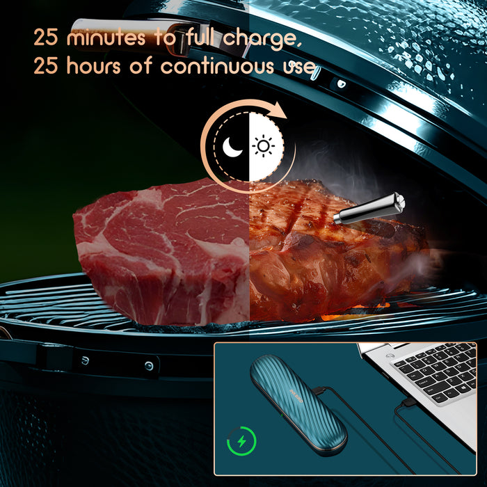 INKBIRD Wire-free BBQ Thermometer Bluetooth Food Probe INT-11X-B