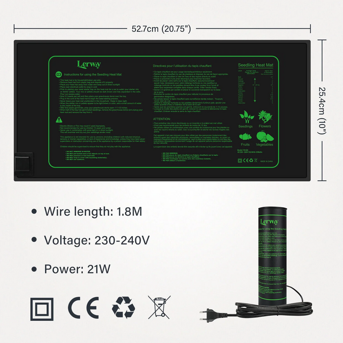 Temperature Controller ITC-308 + 21W Heating Mat
