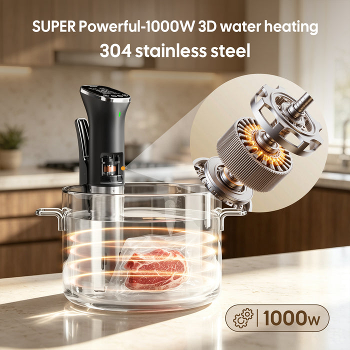 INKBIRD 5G/2.4G WiFi Bluetooth Smart Sous Vide Machine Slow Cooker ISV-301W IPX7 Waterproof