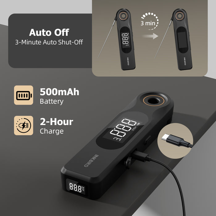 INKBIRD IHT-51K Dual-display Instant Read Food Meat BBQ Thermometer