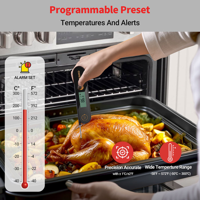 INKBIRD Digital Instant Read Meat Thermomete IHT-1X Foldable Waterproof Magnetic