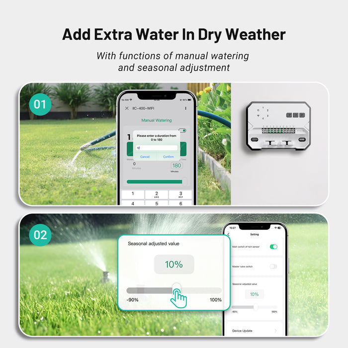 INKBIRD IIC-400-WIFI Smart Indoor Sprinkler Controller 4 Zones