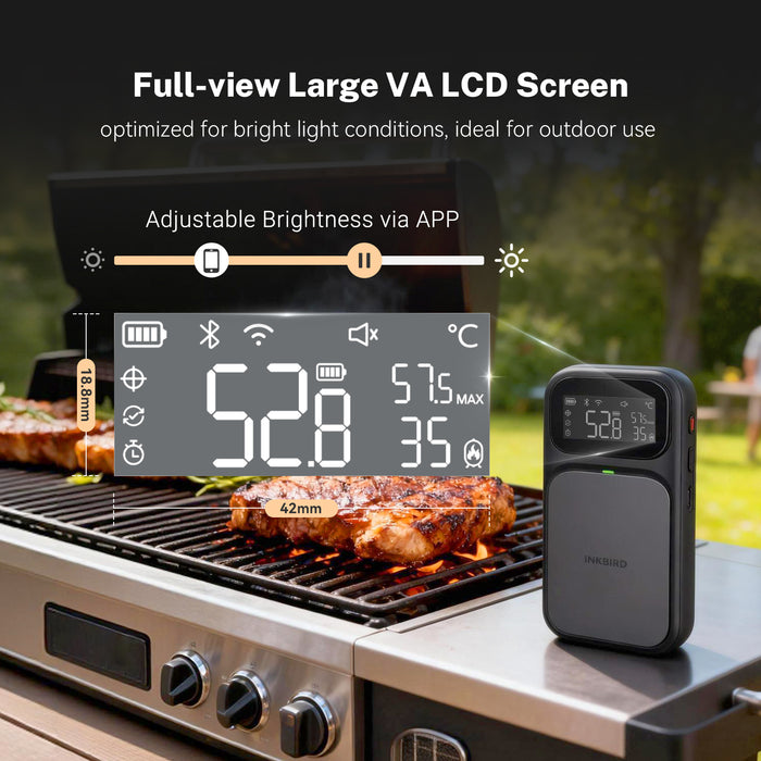 INKBIRD INT-31-BW Wifi Wirefree Meat Thermometer NIST Approved Accuracy