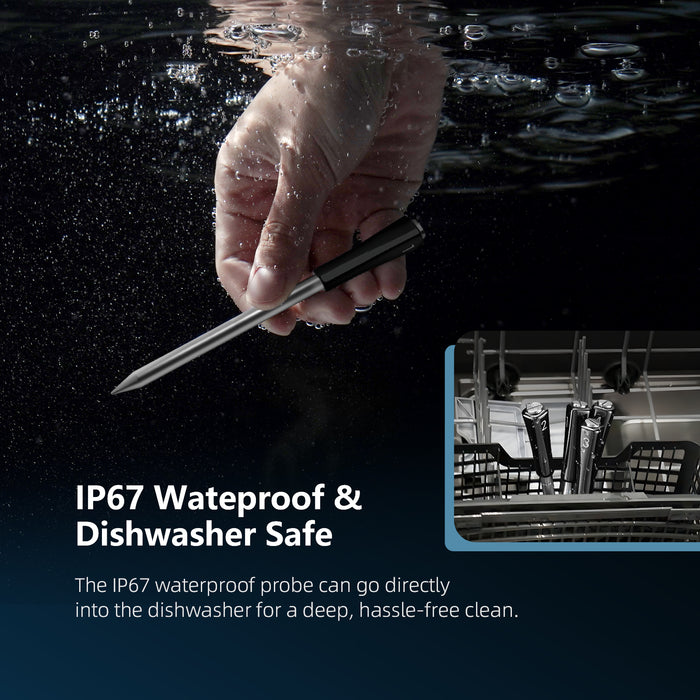 INKBIRD Tri-Mode Wire-free Wifi Bluetooth BBQ Thermometer INT-14S-BW