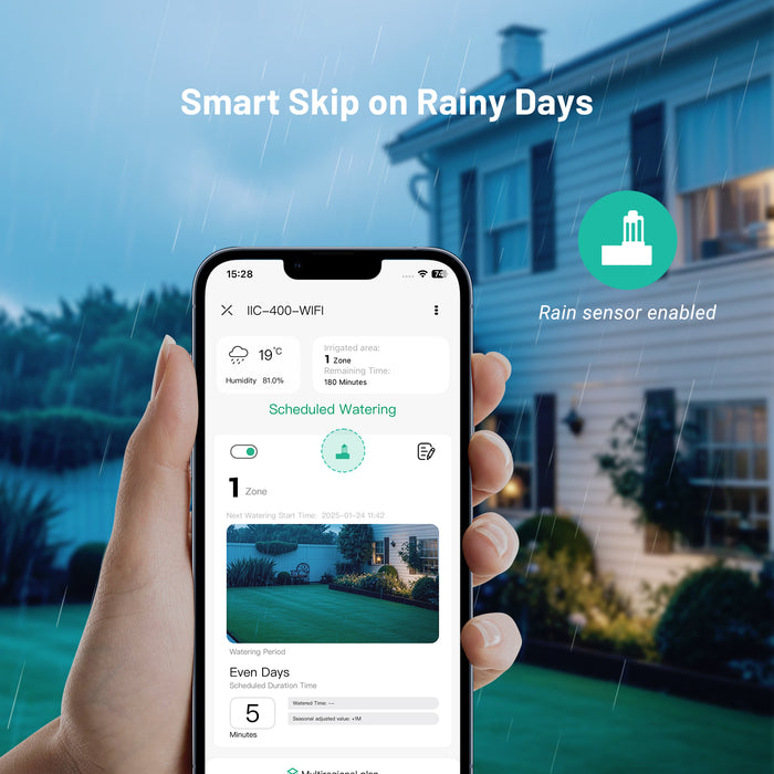 INKBIRD IIC-400-WIFI Smart Indoor Sprinkler Controller 4 Zones