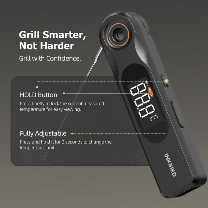 INKBIRD IHT-51K Dual-display Instant Read Food Meat BBQ Thermometer