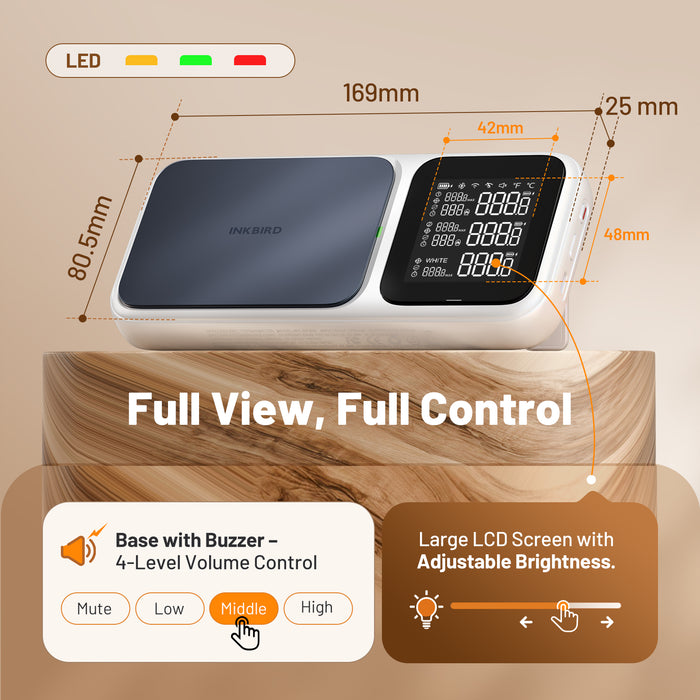 INKBIRD Wifi Bluetooth Wireless BBQ Thermometer INT-33I-BW
