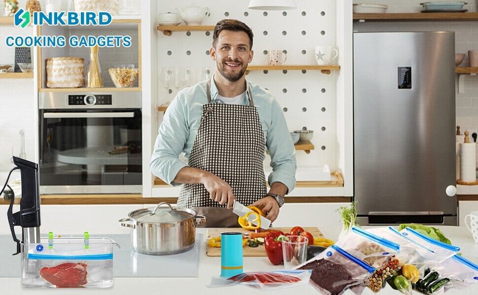 Electric Vacuum Bags for Sous vide Food Storage Saver Kitchen