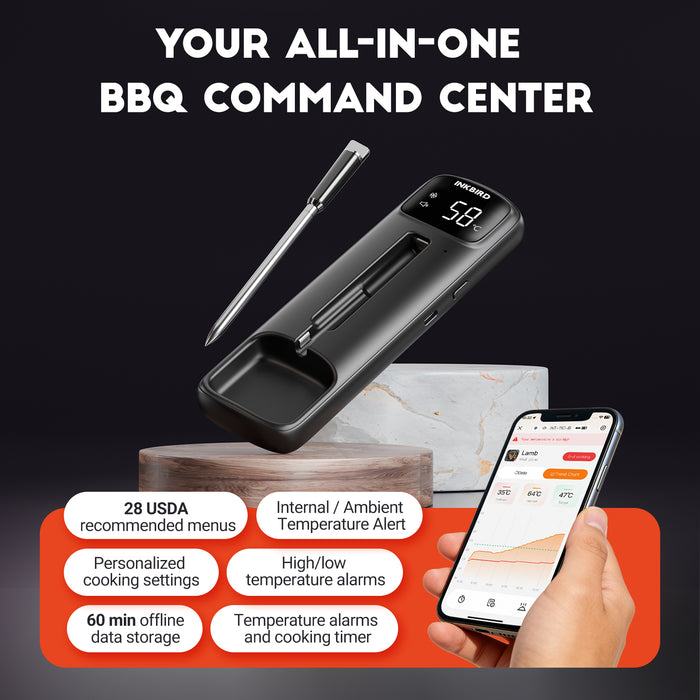 INKBIRD INT-11C-B Wireless Dual-Sensor Meat Thermometer