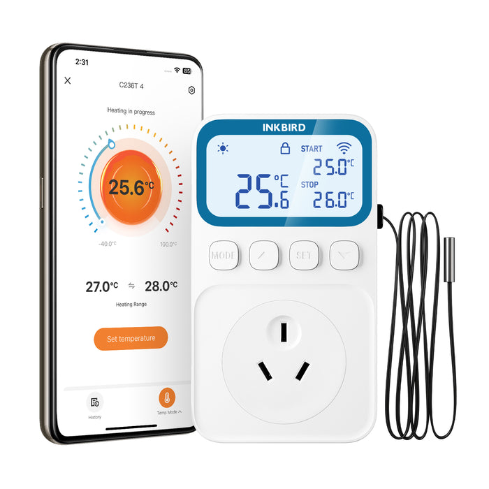 INKBIRD Wifi Digital Thermostat C236T Plug-in Timer Temperature Controller 1800W