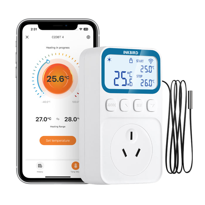 INKBIRD Wifi Digital Thermostat C236T Plug-in Timer Temperature Controller 1800W