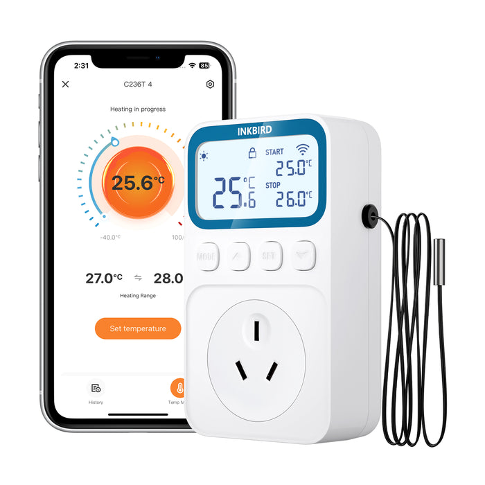 INKBIRD Wifi Digital Thermostat C236T Plug-in Timer Temperature Controller 1800W