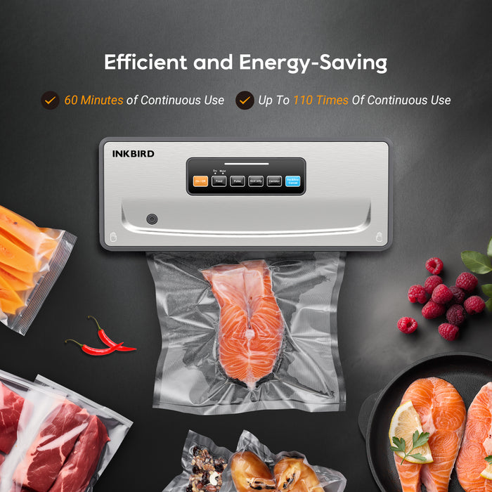 INKBIRD INK-VS06 Cordless Vacuum Sealer Machine Rechargeable with Starter Kit