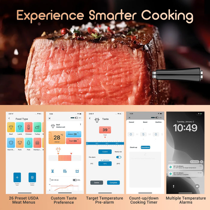INKBIRD Wireless Bluetooth BBQ Thermometer