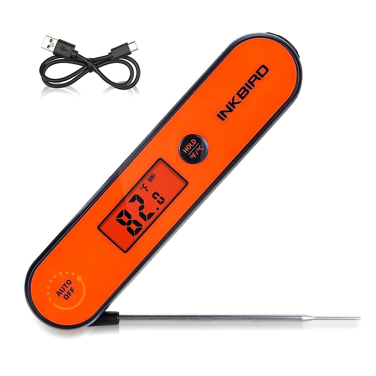 INKBIRD Digital Rechargeable Waterproof Instant Read Meat Thermometer ...