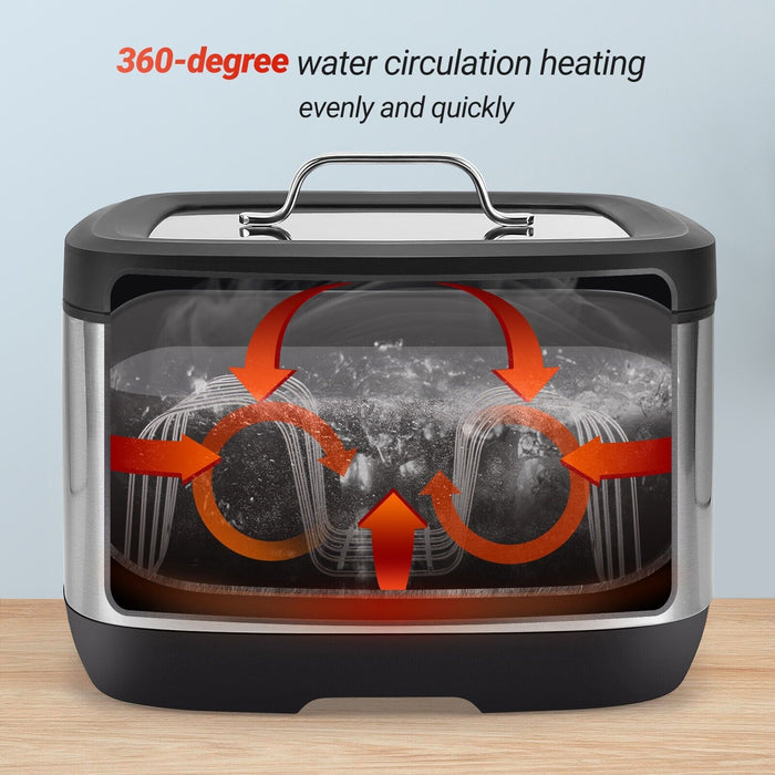 WiFi 8L Sous Vide Slow Cooker ISV-500W + Vaccum Sealer INK-VS01